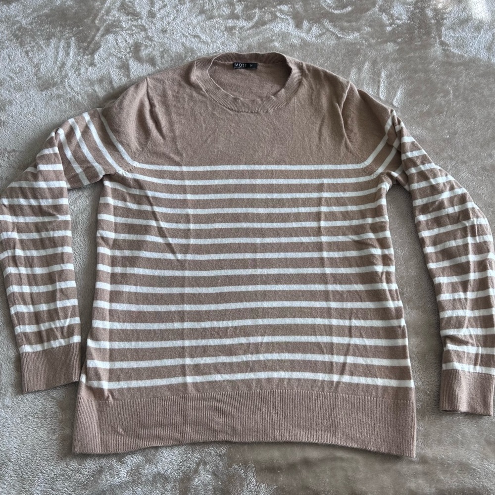 Wool blend striped sweater